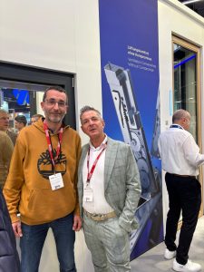 Incontro GMG con Christian Marino Ferr.fast srl allo stand Winkhaus